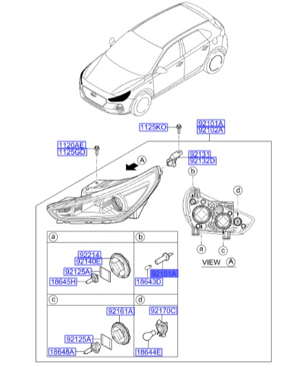 سوکت چراغ توسان Hyundai/KIA Genuine Parts – MOBIS   921612E000