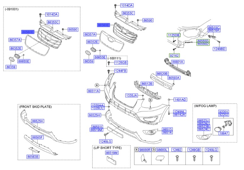 جلو پنجره سانتافه  Hyundai/KIA Genuine Parts – MOBIS   865612B700
