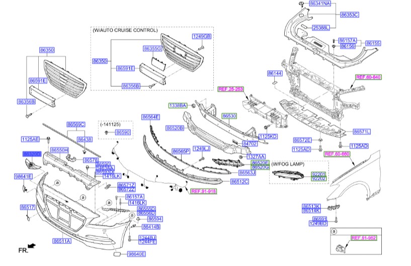 آرم روی صندوق عقب جنسیس Hyundai/KIA Genuine Parts – MOBIS   86320B1200