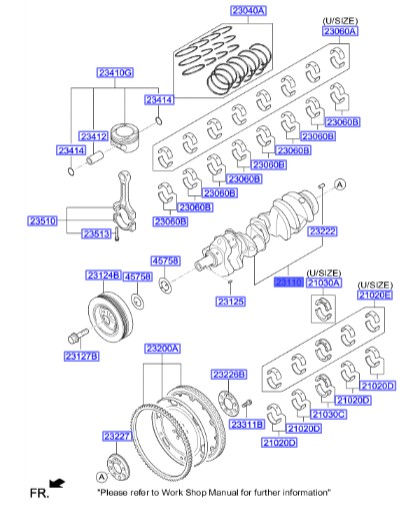میل لنگ کیا موهاوی Hyundai/KIA Genuine Parts – MOBIS   231103F301