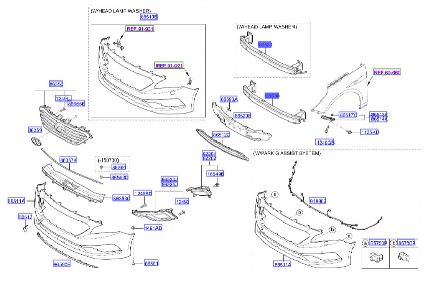 دیاق سپرجلو سوناتا  Hyundai/KIA Genuine Parts – MOBIS   86530C1040 