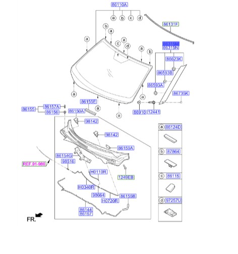 کمک جلو چپ آزرا  Hyundai/KIA Genuine Parts – MOBIS  861702V000