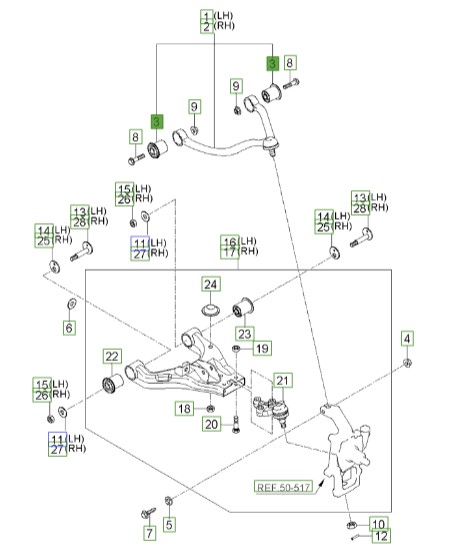 بوش طبق سورنتو Hyundai/KIA Genuine Parts – MOBIS 544803e100