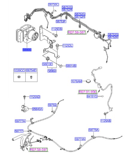 بلوک ای بی اس هیوندای توسان Hyundai/KIA Genuine Parts – MOBIS   589202E551