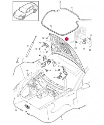 درب موتور پورشه پانامرا (اورجینال) 