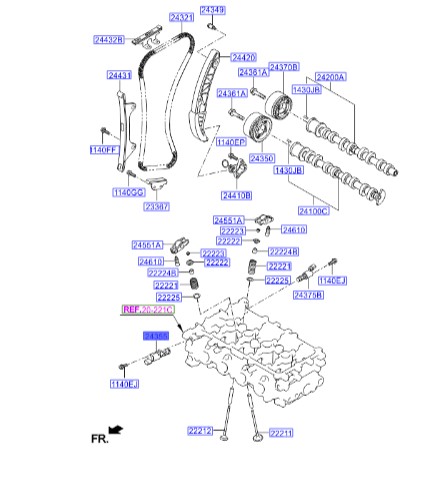 شیر برقی سنولوئید اکسنت Hyundai/KIA Genuine Parts – MOBIS    2435503011 