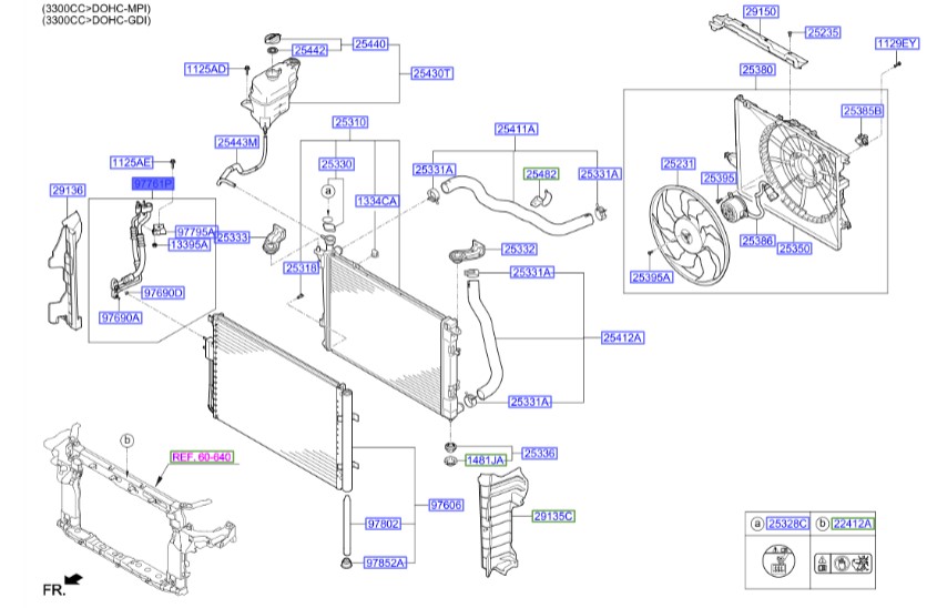 لوله کولر سانتافه  Hyundai/KIA Genuine Parts – MOBIS   977612W001 