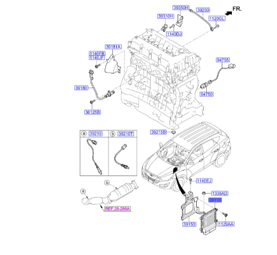 ECU توسان   Hyundai/KIA Genuine Parts – MOBIS  391062G480
