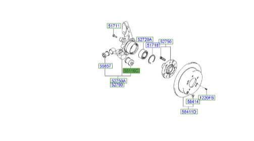 بوش سگدست عقب توسان | 5511629000 | Hyundai/KIA Genuine Parts – MOBIS