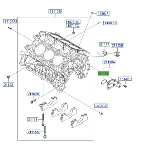 واشر آزرا Hyundai/KIA Genuine Parts – MOBIS 211523C100