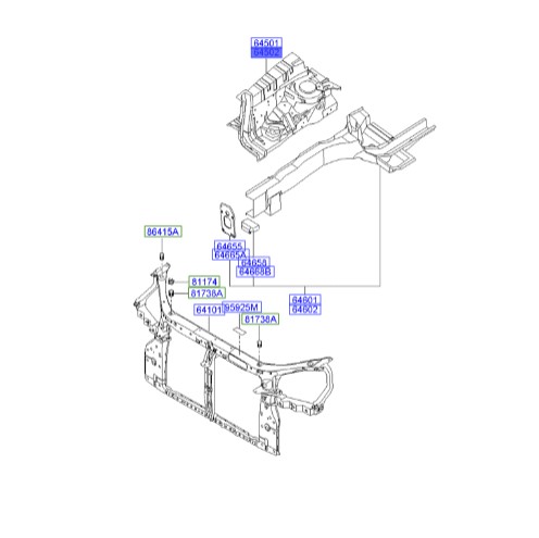 سینی جای کمک سمت راست توسان  Hyundai/KIA Genuine Parts – MOBIS  645022E010