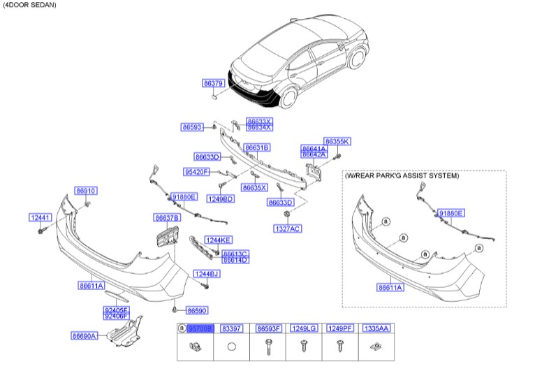 سنسور دنده عقب هیوندای النترا  Hyundai/KIA Genuine Parts – MOBIS  957203X000