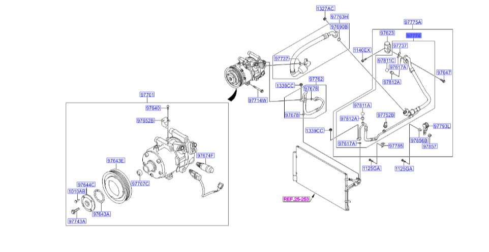 شلنگ کولر جنسیس  Hyundai/KIA Genuine Parts – MOBIS  977742M600