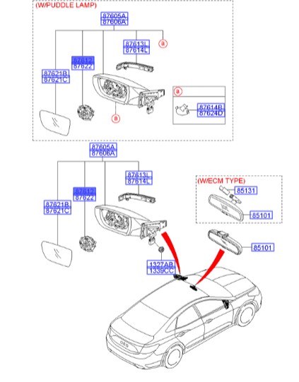 موتور شیشه آینه چپ هیوندای جنسیس  Hyundai/KIA Genuine Parts – MOBIS   876123F600