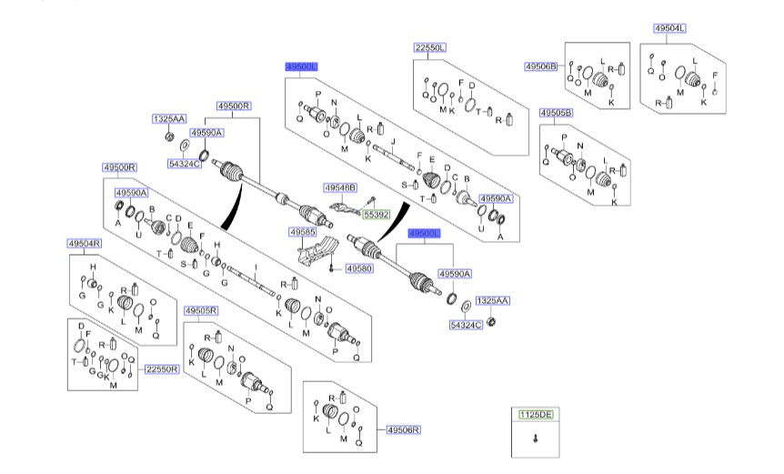 پلوس کامل راست سراتو 2007 | Hyundai/KIA Genuine Parts | سراتو LD مدل 2007 تا 2009  495002F710