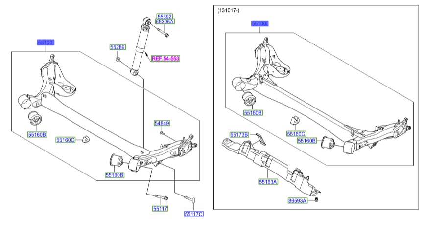 اکسل ولستر Hyundai/KIA Genuine Parts – MOBIS   551002V500