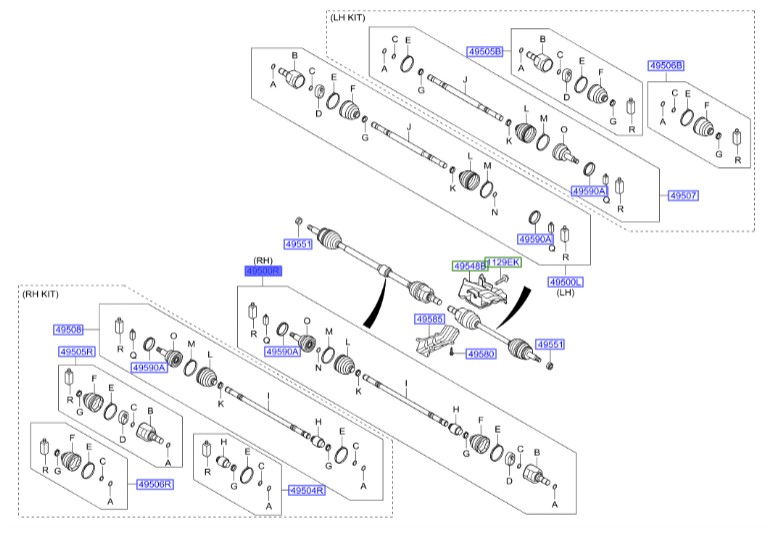 پلوس جلو راست اکسنت  Hyundai/KIA Genuine Parts – MOBIS    495011R500 