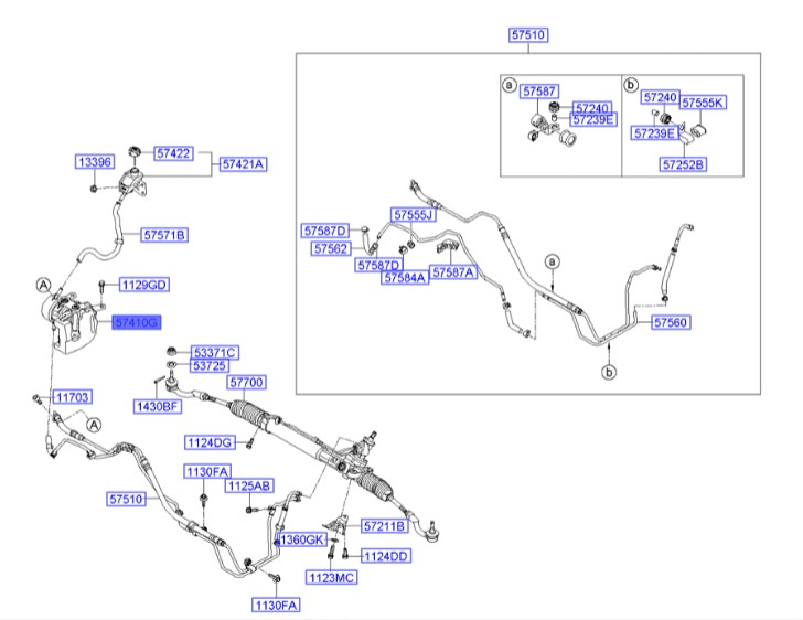 موتور پمپ هیدرولیک جنسیس Hyundai/KIA Genuine Parts – MOBIS   574103M200