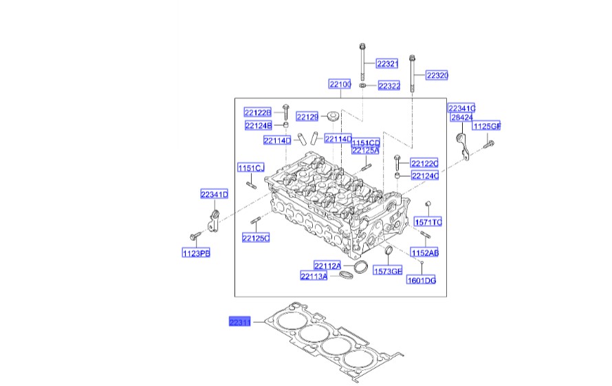 واشر سر سیلندر اسپورتیج 2011 | سراتو LD مدل 2007 تا 2009 – سراتو TD مدل 2010 سایپایی و وارداتی 