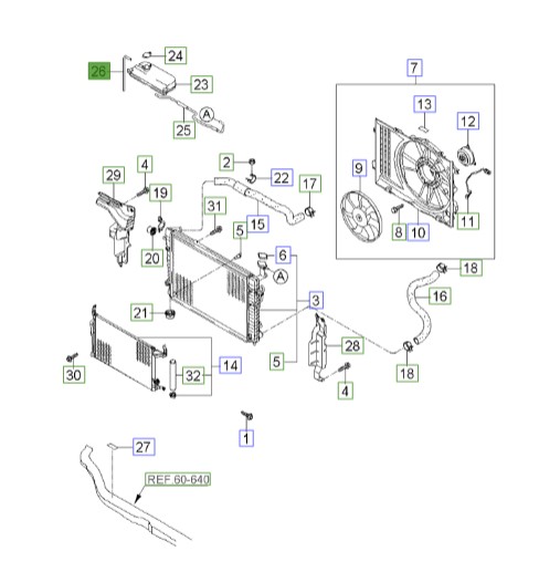 شلنگ منبع ذخیره آب توسان  Hyundai/KIA Genuine Parts – MOBIS  254512E050