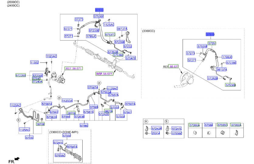 شلنگ هیدرولیک سوناتا  Hyundai/KIA Genuine Parts – MOBIS  575103K010 