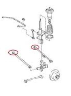 بوش رام زیرموتورعقب لکسوس RX350 5221728010