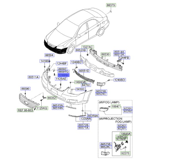 پیچ خزینه ای  | Hyundai/KIA Genuine Parts 1249305207B