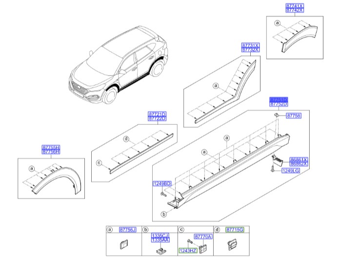 رکاب چپ کیا کارنز Hyundai/KIA Genuine Parts – MOBIS  87751D3100