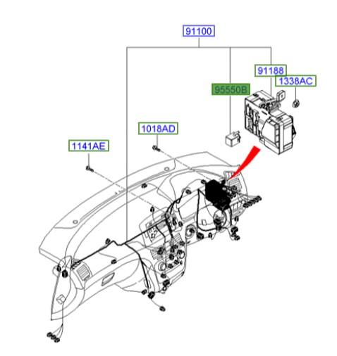 رله سوناتا Hyundai/KIA Genuine Parts – MOBIS  955503K100