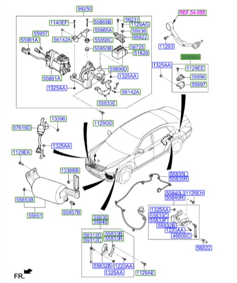 جی سنسور جنسیسHyundai/KIA Genuine Parts – MOBIS   558963M000 