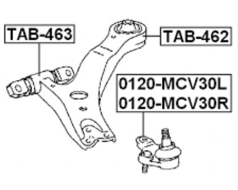 بوش طبق پاپیونی لکسوس RX350 4863248030