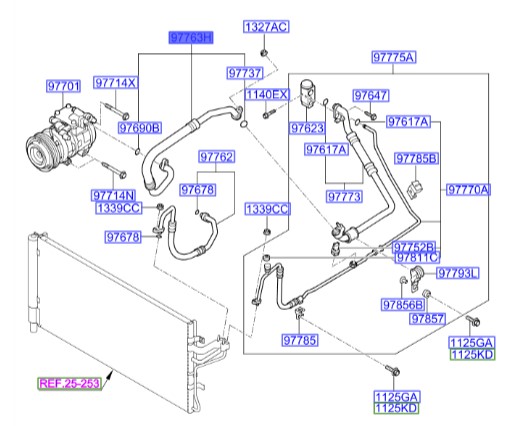 شلنگ هیدرولیک هیوندای جنسیس Hyundai/KIA Genuine Parts – MOBIS  977632M100
