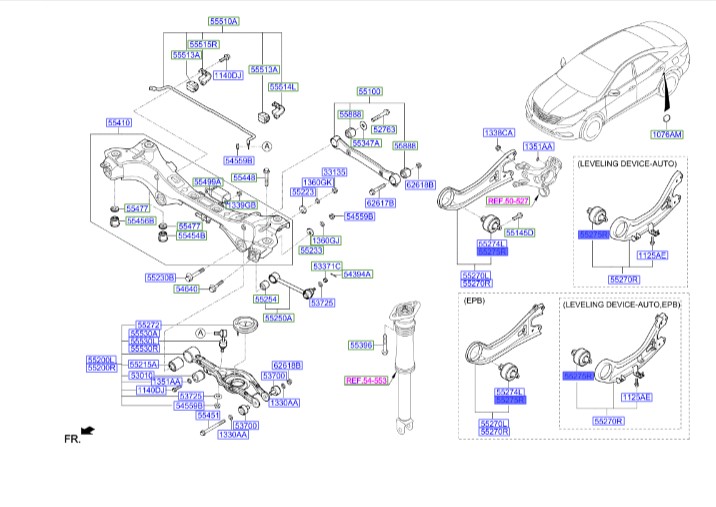 بوش بازویی عقب راست | بوش طبق عقب راست | 552753S000 | Hyundai/KIA Genuine Parts – MOBIS