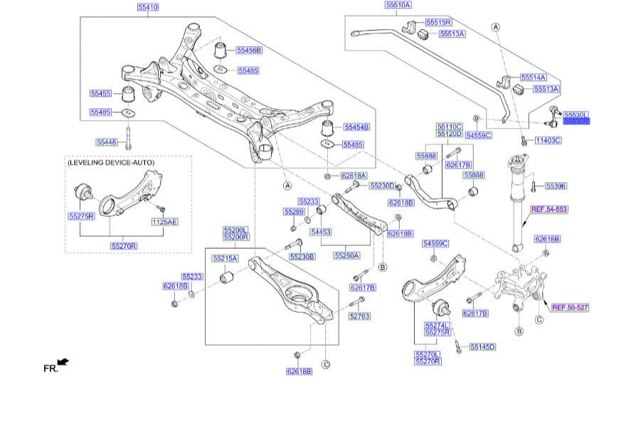 میل موجگیر اکسل عقب | Hyundai/KIA Genuine Parts – Mobis | اپتیما JF مدل 2016 – 2017 جی تی لاین – سوناتا LF مدل 2015 تا 2019