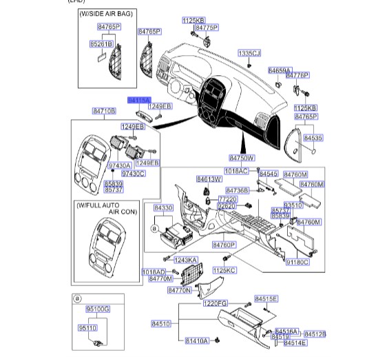 ساعت سراتو ۲۰۰۷ | Hyundai/KIA Genuine Parts | سراتو LD مدل ۲۰۰۷ تا ۲۰۰۹  945002F500