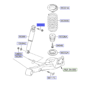پیچ واشردار سراتو | Hyundai/KIA Genuine Parts | سراتو TD مدل 2010 سایپایی و وارداتی – سراتو کوپه TD مدل 2010 تا 2013  553921J000