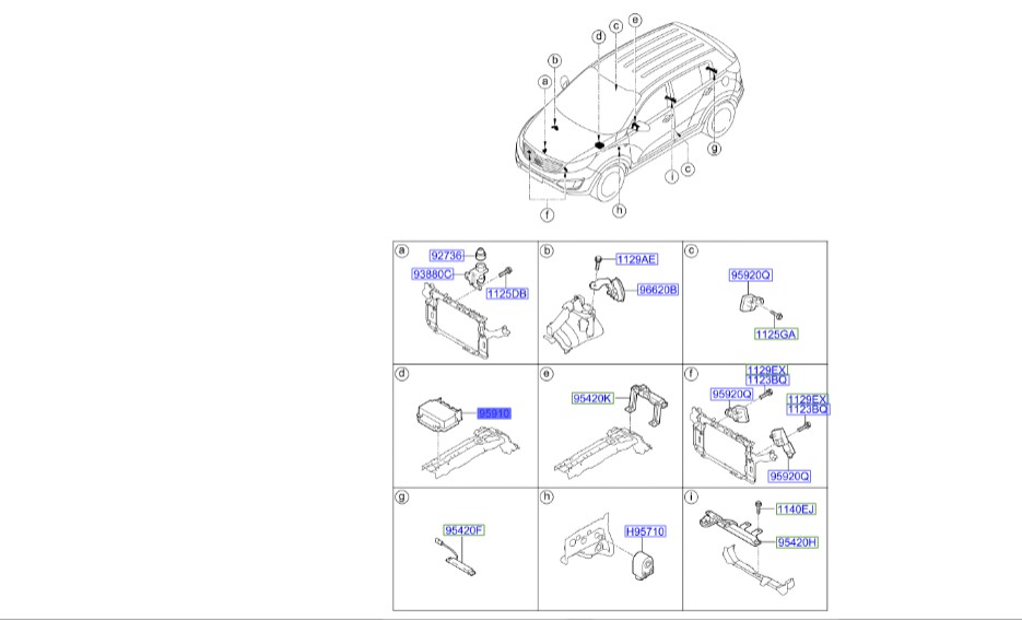 واحد کنترل ایربگ اسپورتیج 2012 | Hyundai/KIA Genuine Parts | اسپورتیج SL مدل 2010 تا 2016