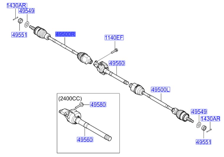 پلوس راست هیوندای Hyundai/KIA Genuine Parts – MOBIS     IX35  495012S760