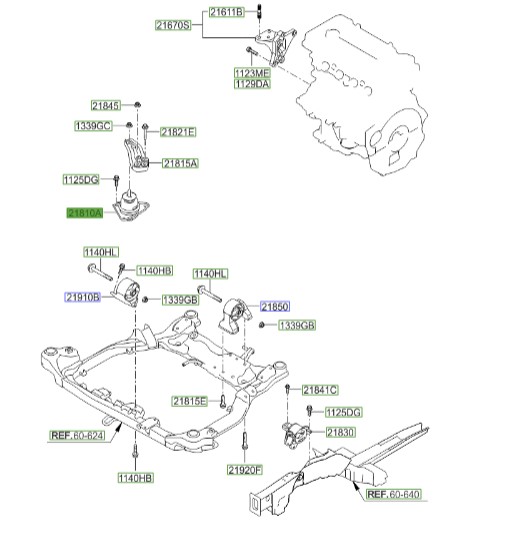 دسته موتور سراتو | دسته موتور راست | Genuine Parts | سراتو TD – سراتو TD کوپه – هیوندای FD i30