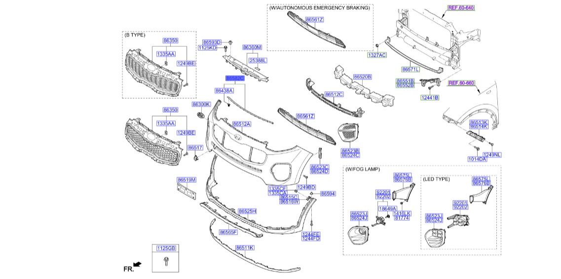 زه بالای جلو پنجره اسپورتیج توربو | Hyundai/KIA Genuine Parts – MOBIS | اسپورتیج 2016 توربو