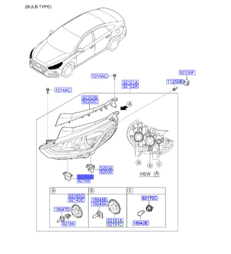 براکت نگهدارنده چراغ جلو سمت چپ هیوندای سوناتا 92132C1500 Hyundai Genuine Parts – MOBIS