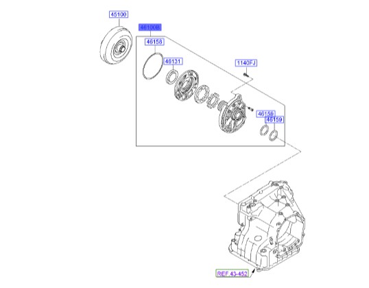 اویل پمپ گیربکس اتوماتیک هیوندای و کیا Genuine Parts | 4610023000