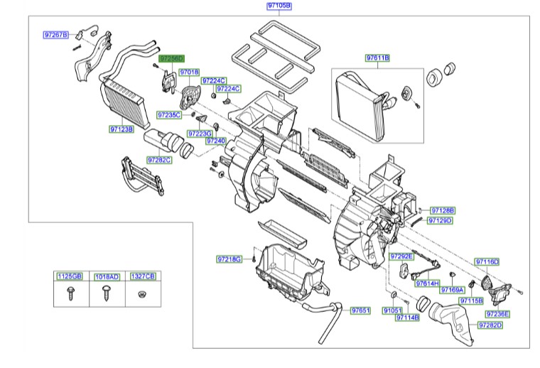 موتور دریچه هوا Hyundai/KIA Genuine Parts – MOBIS  i30  971542H000 