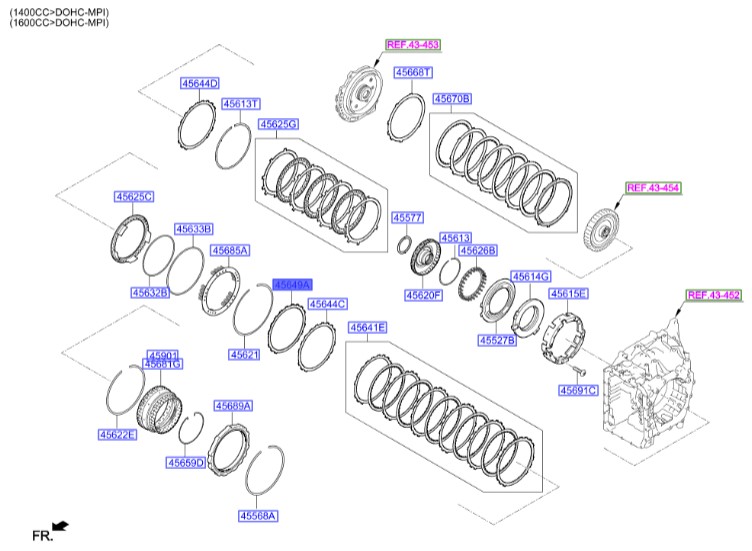 صفحه گیربکس سوناتا  Hyundai/KIA Genuine Parts – MOBIS    456493B611