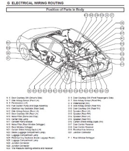 سیم کشی داخل موتور تویوتا کمری 2007 8211106C80