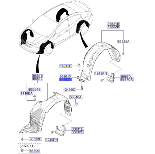 گل پخش کن عقب راست سراتو YD | 86862A7000 | Hyundai/KIA Genuine Parts – MOBIS