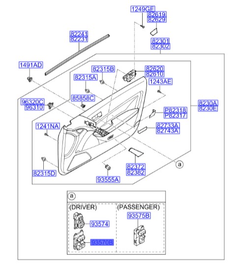 کلید شیشه بالابر جلو چپ جنسیس_کوپه   Hyundai/KIA Genuine Parts – MOBIS  935712M000 