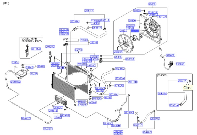 موتور فن سوناتا   Hyundai/KIA Genuine Parts – MOBIS  253863K210 