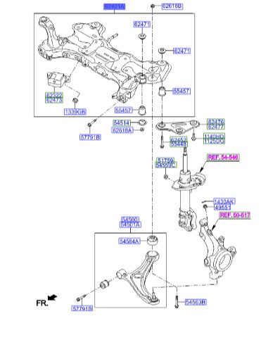 رام زیر موتور Hyundai/KIA Genuine Parts – MOBIS I40  624053Z500
