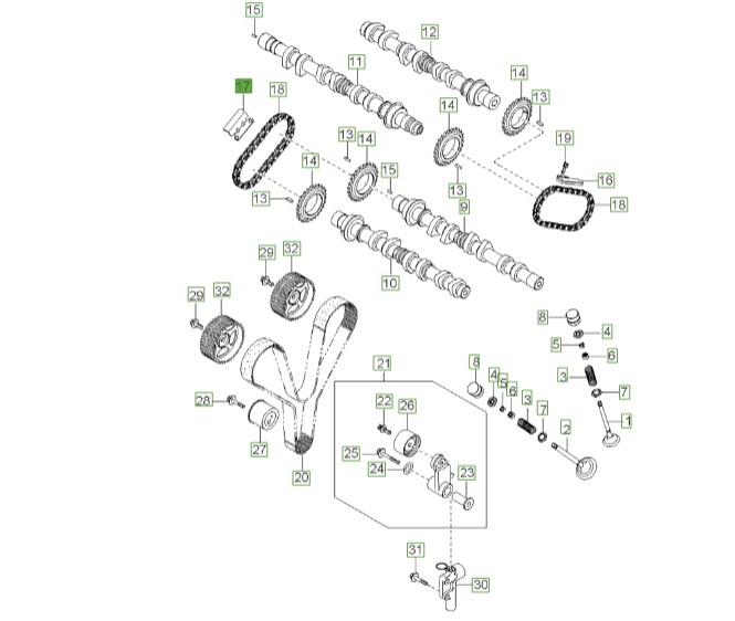 بالشتک زنجیر تایم اسپورتیج 2008 | Hyundai/KIA Genuine Parts – MOBIS | اسپورتیج KM مدل 2008 تا 2010